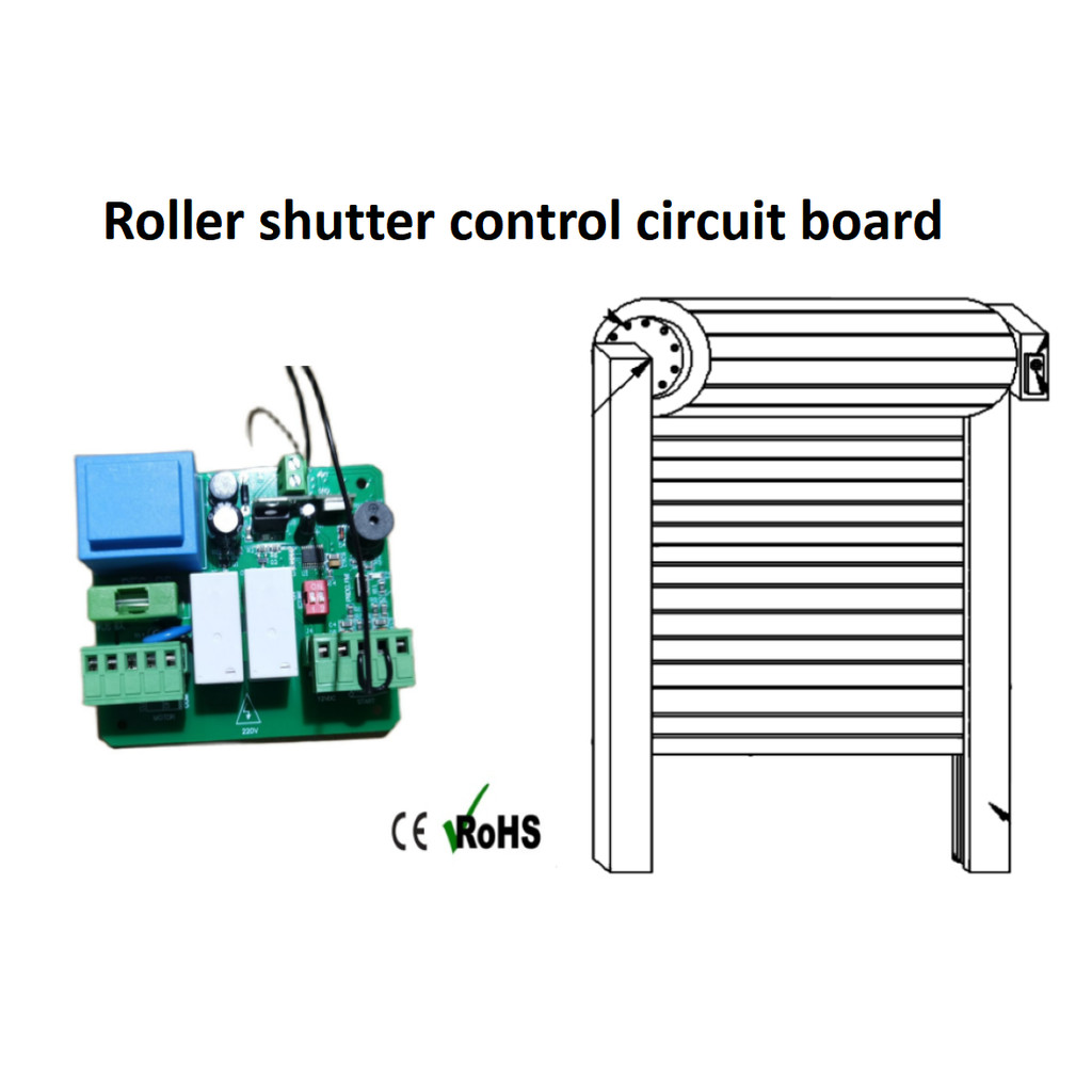 Jual Rolr shutter control PCB 220V 433mhz remote NC motor | Shopee ...