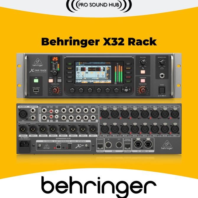 Jual Behringer X32 Rack Mixer Digital X-32 X 32 Rackmount 16 Channel 8 ...