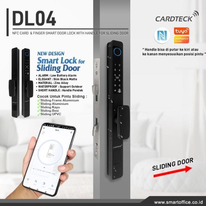 Jual TUYA SMART DOOR LOCK FINGERRFID KUNCI DIGITAL PINTU SLIDING FRAME ...