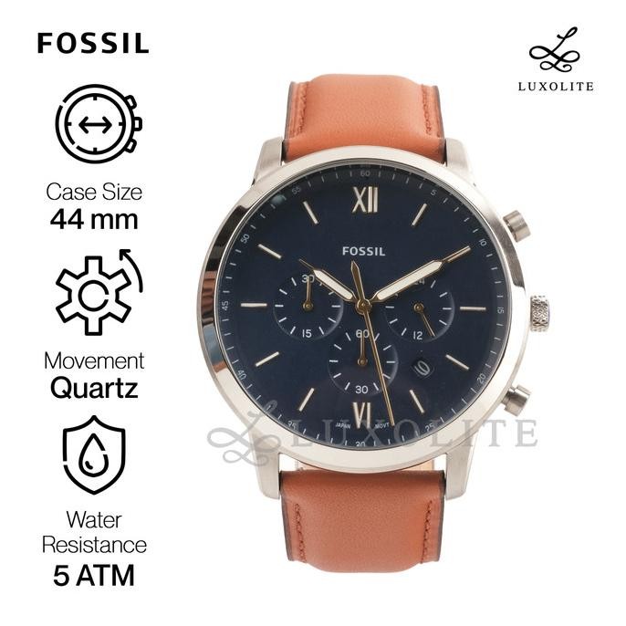 Jual Fossil Neutra Chronograph Brown Leather Fs5453 | Shopee Indonesia