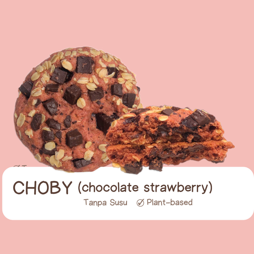Jual CHOBY (Chocolate Strawberry) Soft Cookie | Shopee Indonesia