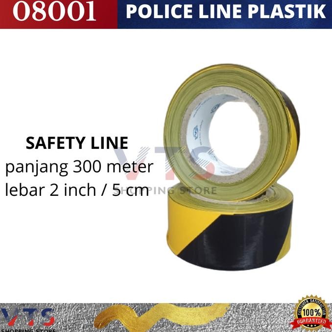 Jual Police line Kuning Hitam Pita Peringatan 3 inch 500 meter L83S ...