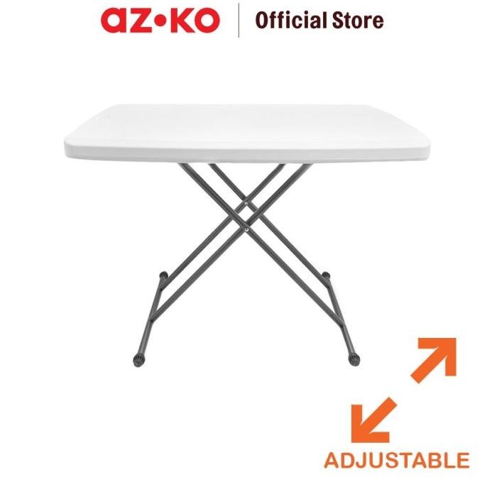 Jual AZKO Krisbow Meja Lipat Adjustable - Putih | Shopee Indonesia