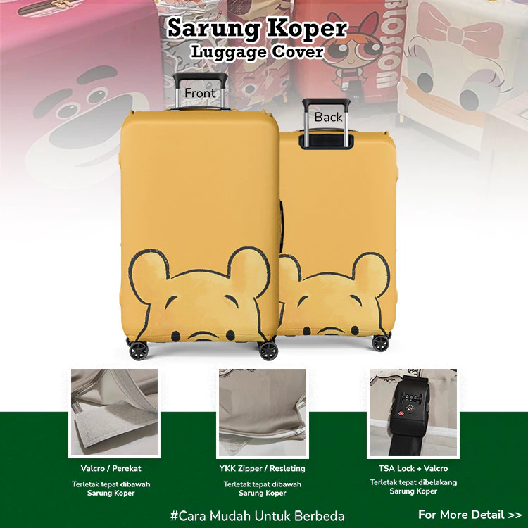 Disney Winnie The Pooh 004 Sarung Koper / Luggage Cover