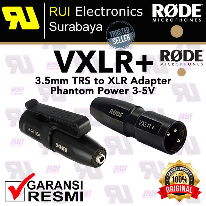 Jual RODE VXLR+ Plus TRS 3.5mm to XLR with Power Convertor Audio Mixer ...