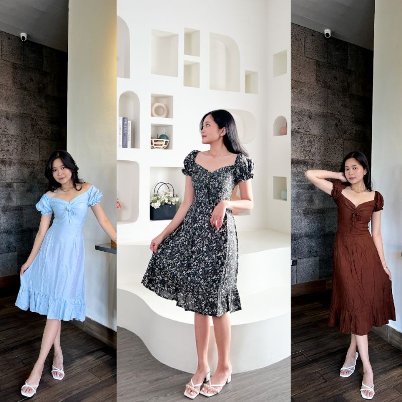 Jual Dresh Baju Formal Dress Pakian Natal Bju Wnta Wanita Pakean Dreaa ...