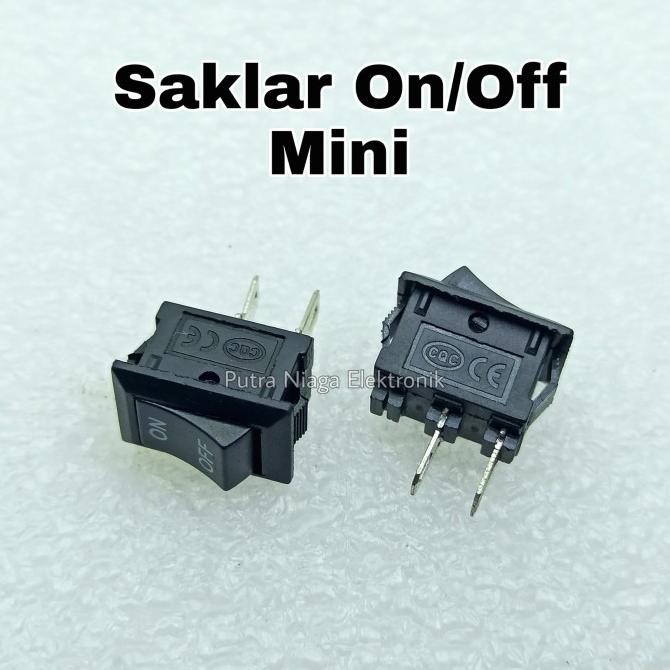 Jual Update Saklar Mini 2pin / Switch On-OFF 2 kaki Hitam putr4n ...