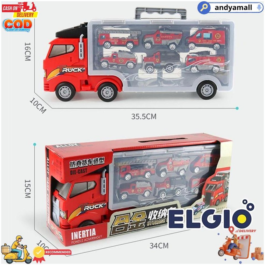 Jual Mobil Truk Kontainer Metal Alloy Cars Inertia Storage Container