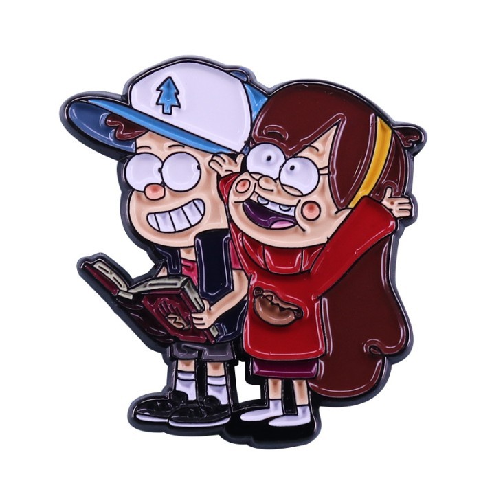 Jual Pin - Pin Enamel Dipper And Mabel Time Travel Gravity Falls Disney ...