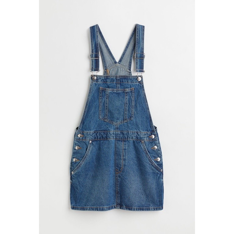 h and m denim dungaree dress Cooperative Denim Dungaree Dress in Blue - Urban Outfitters