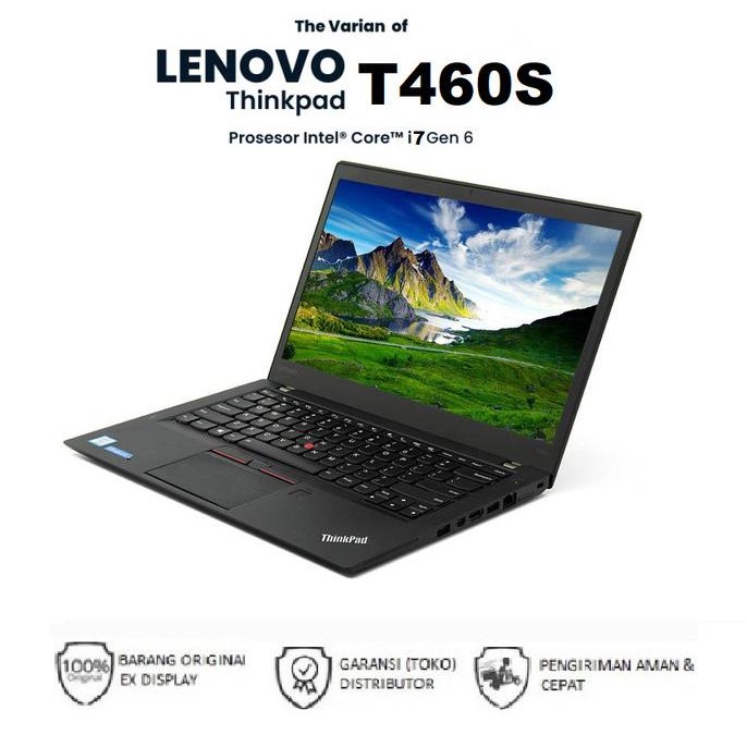 Jual Diskon Besar Laptop Slim Lenovo Thinkpad T460S I7 Gen 6 Ram 12Gb
