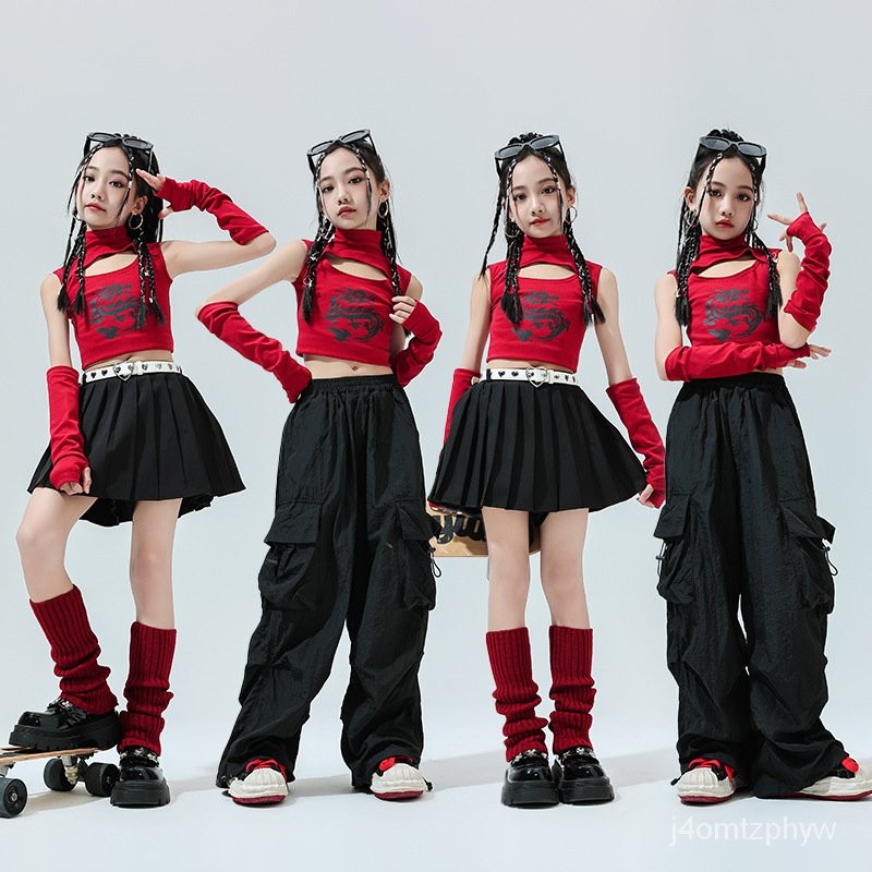 Jual Girls Jazz Dance Performance Set jazz Hip Hop Children's Hip Hop ...