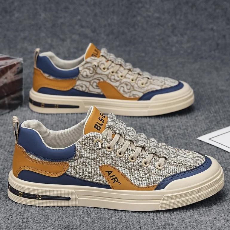 Canvas Men's Breathable Versatile Slip-on Lofter Heel-free Sports Casual Shoes (Available)