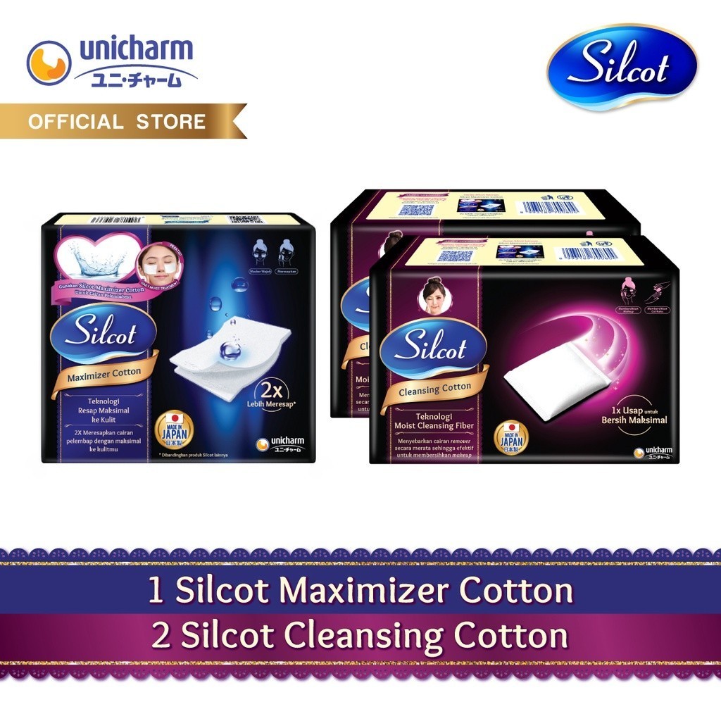 Jual Bundling Silcot Maximizer & 2 Silcot Cleansing Cotton | Shopee ...