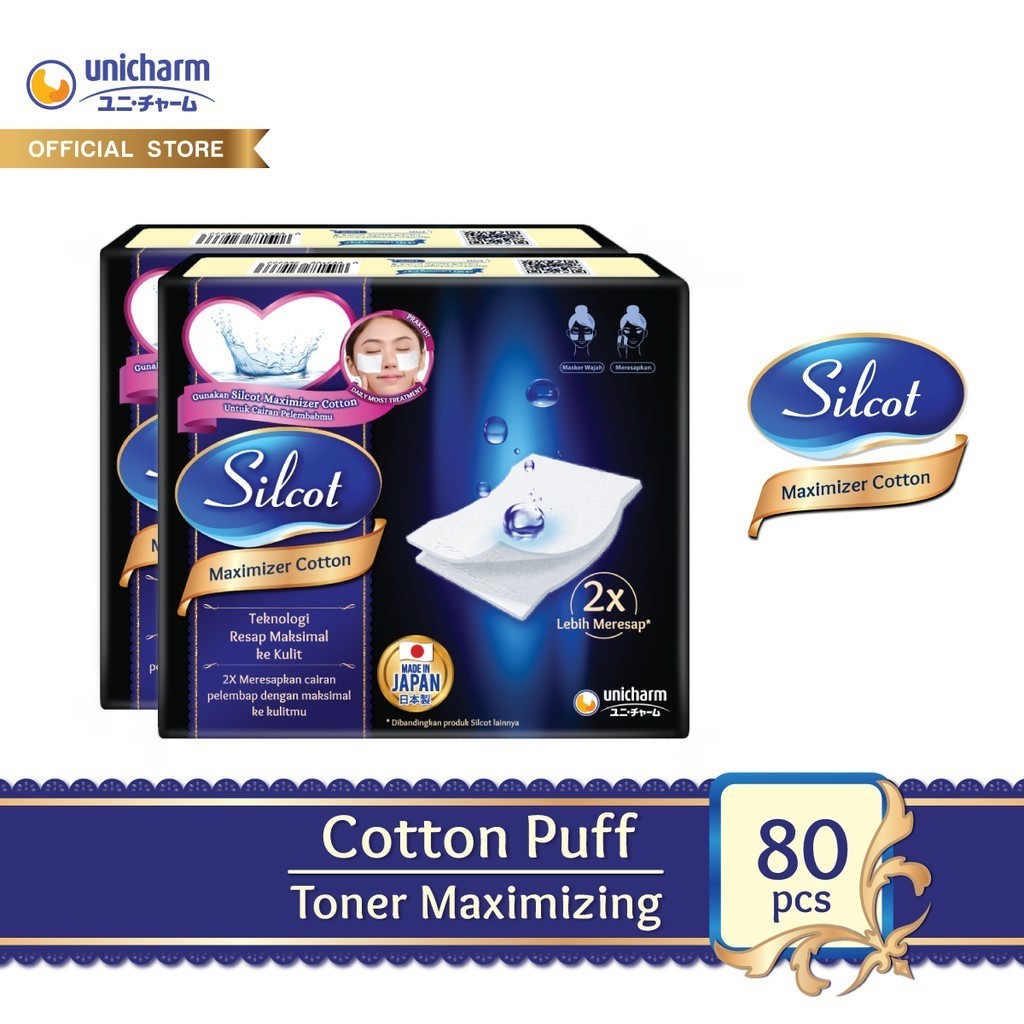 Jual Silcot Maximizer Cotton 40 - Kapas Kecantikan Unicharm / Kapas ...