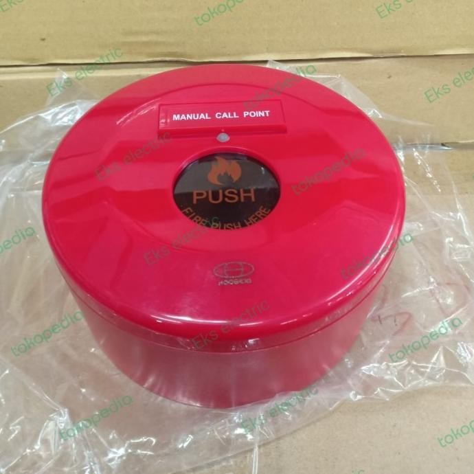 Jual Manual Call Point Push Button Hs-Fp1 Hooseki Mcp Plus Base ...