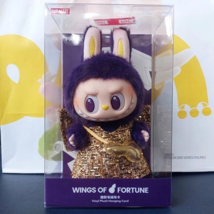 Jual Labubu x Pronounce Wings of Fortune Vinyl Plush Hanging Card pop ...
