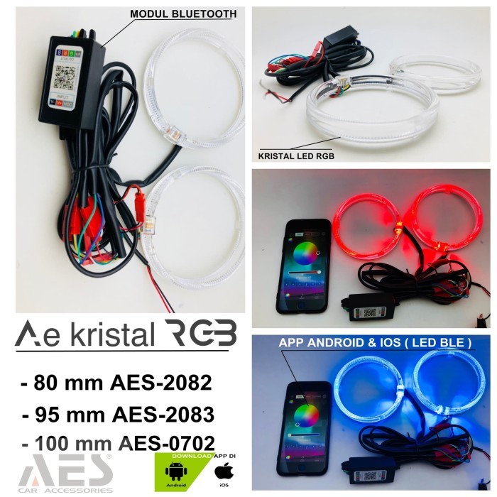 Jual Angel Eye Kristal Rgb 100 Mm App Bluetooth Android Ios S0702 ...