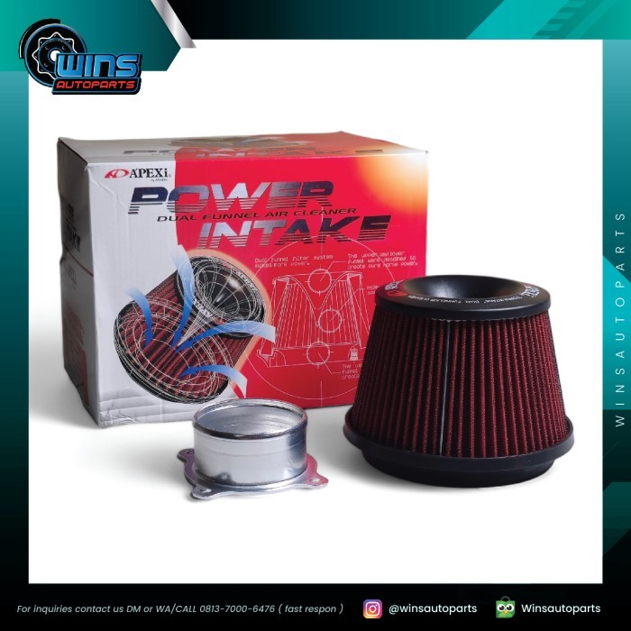 Jual Open Filter Apexi Inlet 3Inch | Shopee Indonesia