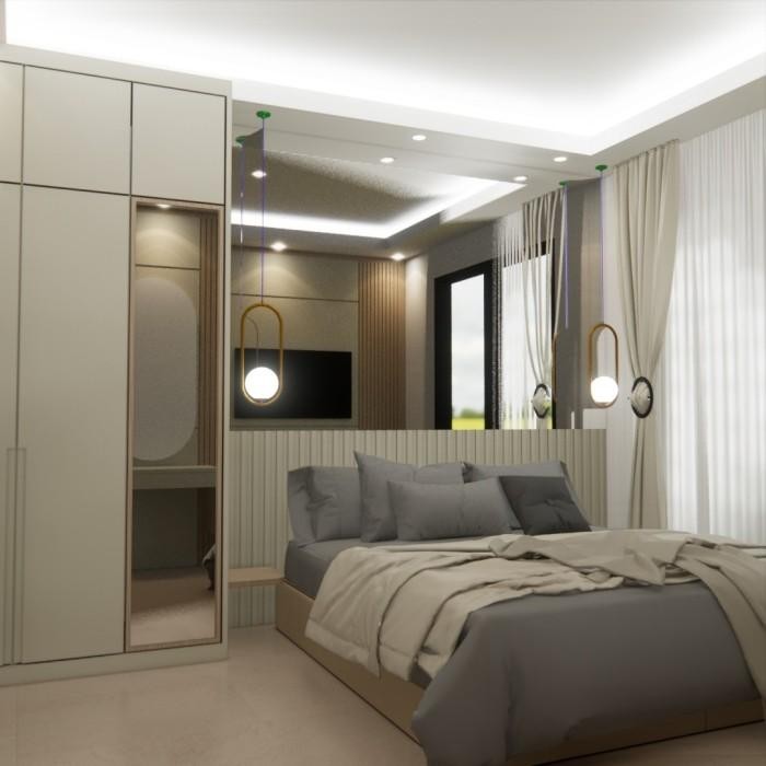 Jual Dp Backdrop Tv | Wall Panel | Meja Rias | Wardrobe | Walk In ...