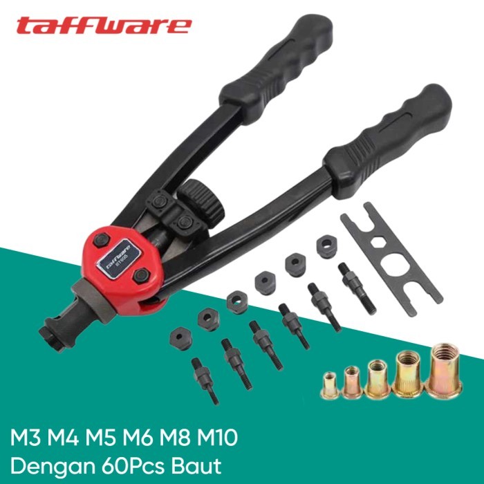 Jual Tang Rivet Manual Taffware Hand Riveter Threaded Riveter Nuts Guns ...