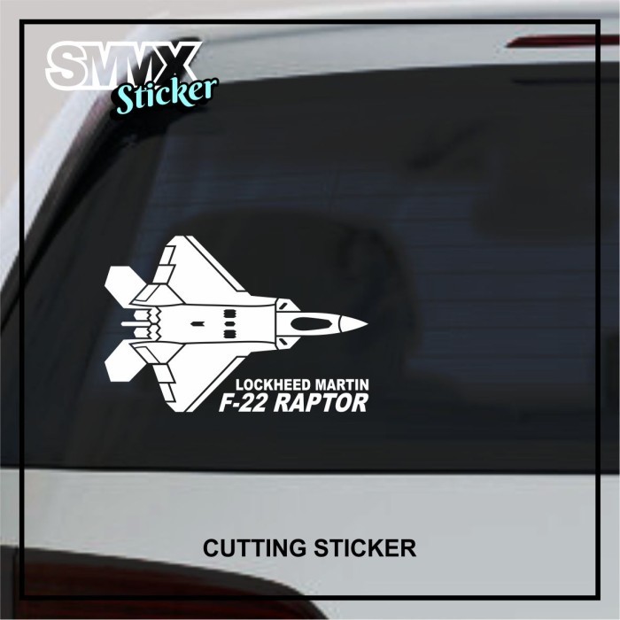 Jual CUTTING STICKER PESAWAT JET TEMPUR F22 RAPTOR | Shopee Indonesia