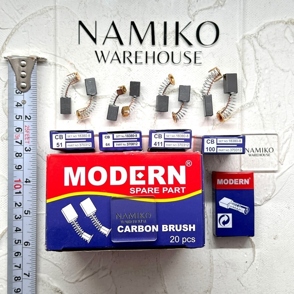 Jual MODERN Carbon brush colboster ISI 20 SET cb 51 411 100 64 | Shopee ...