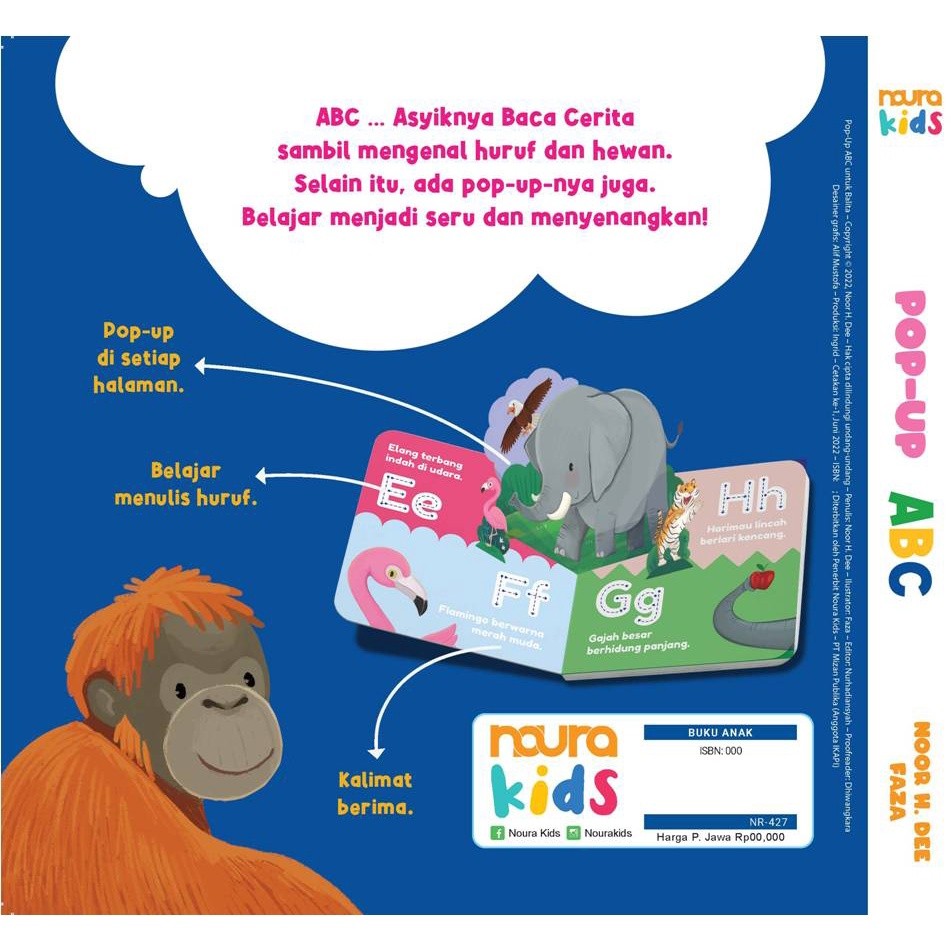 Jual Buku Anak Pop Up Abc Untuk Balita - Boardbook - Noura | Shopee ...