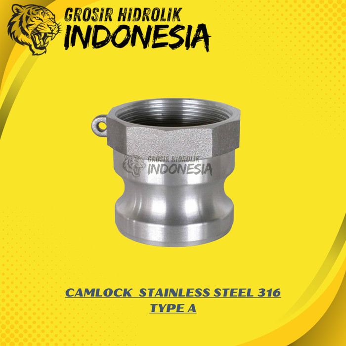 Jual 1 1/2'' COUPLING STAINLESS CAMLOCK STAINLESS STEEL 316 TYPE A 150 ...