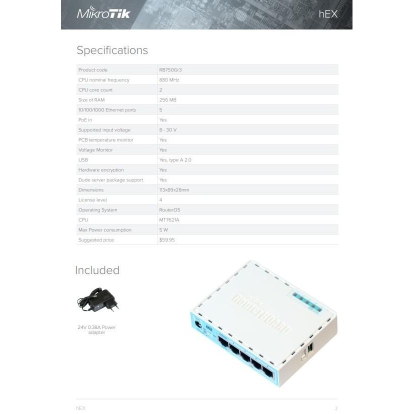 Jual MikroTik hEX RB750Gr3 | Shopee Indonesia