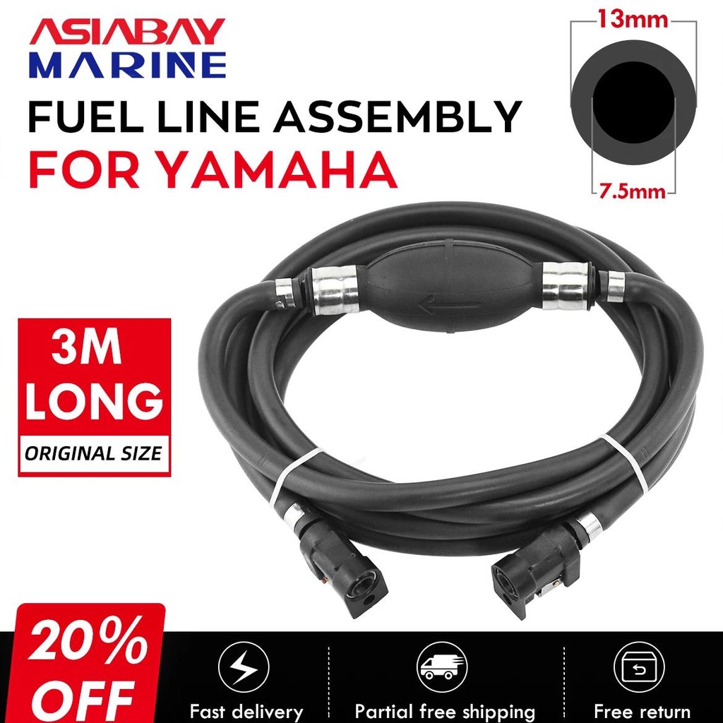 3m Fuel Line Hose Assy 8mm Primer Bulb Connector Fit for EVINRUDE