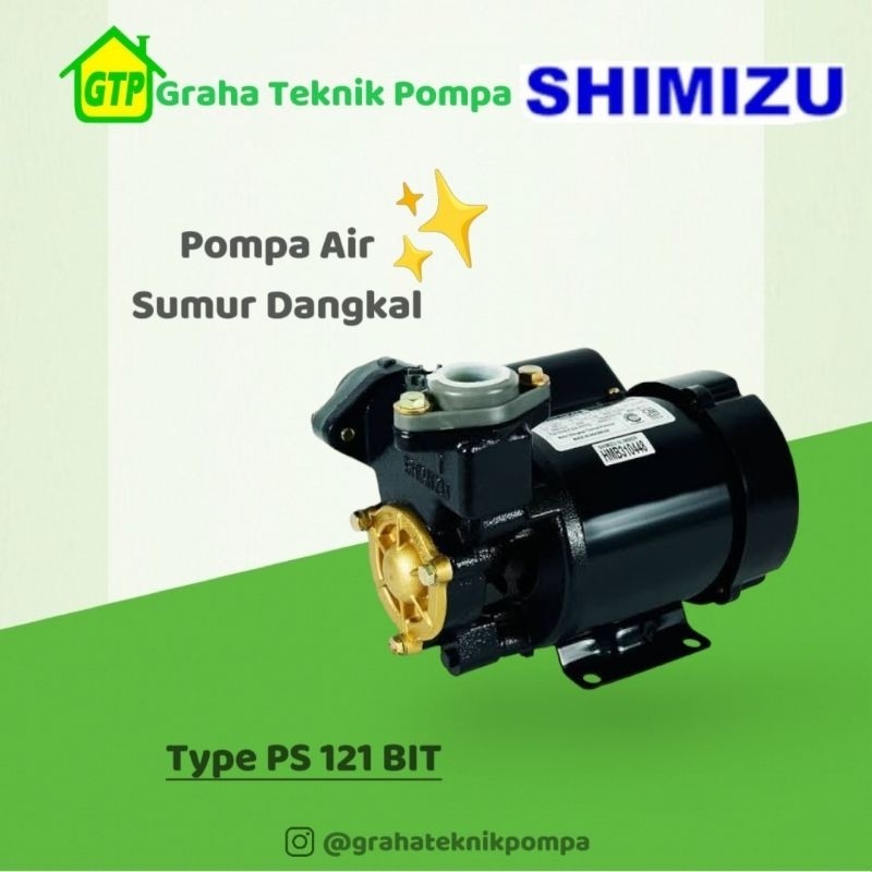 Jual Shimizu PS 121 BIT Pompa Air Sumur Dangkal | Shopee Indonesia