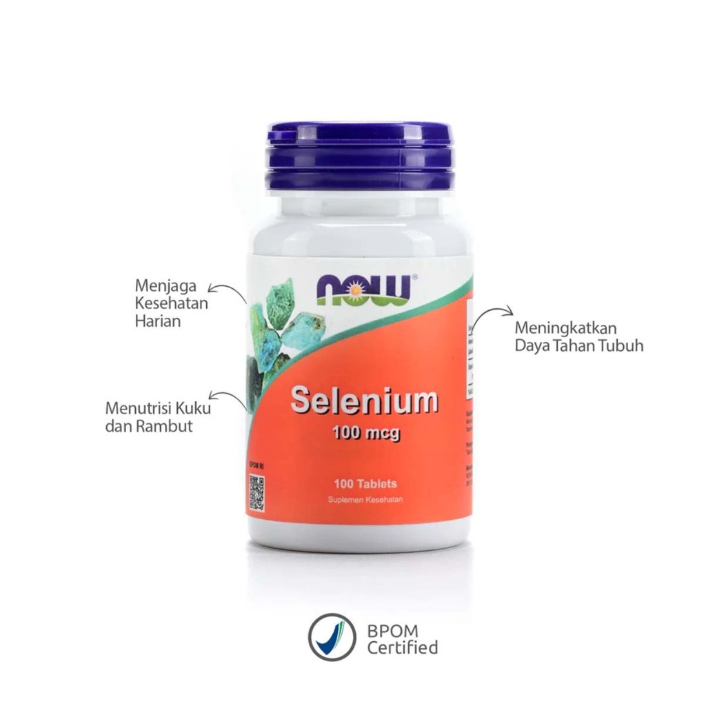 Jual Now Selenium 100 mcg 100 Tablet - Suplemen Imun | Shopee Indonesia