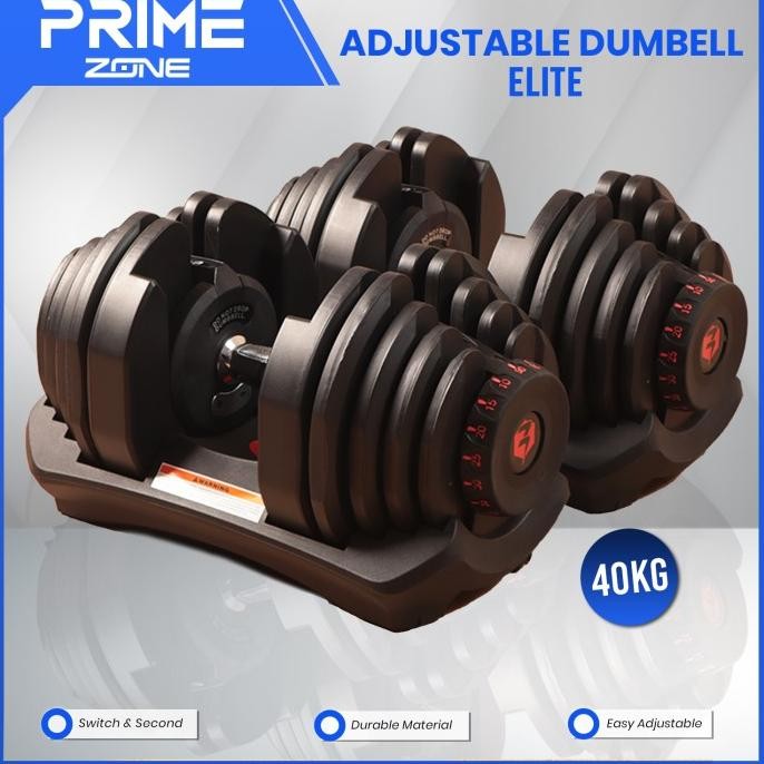 Jual BODYMASTER Elite 40KG / 90Lbs Original Adjustable Dumbell Dumbel