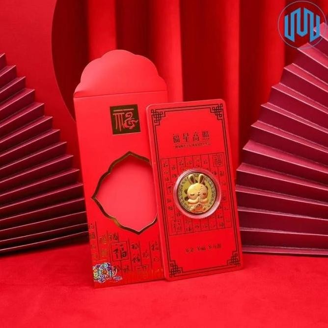 Jual Angpao Imlek Angpau Koin Emas Kelinci Rabbit Gold Coin Tahun 2023 ...