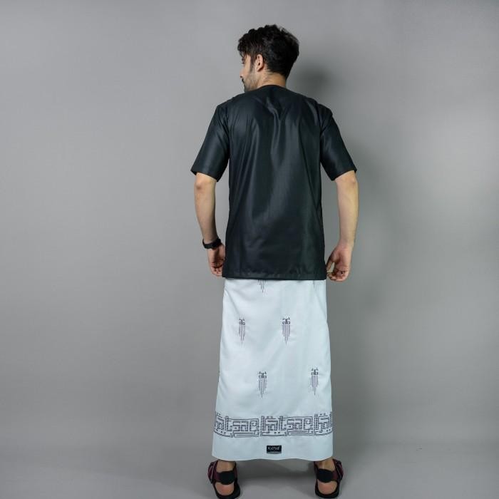 Jual Katsae Sarung Bordir Motif Java Bordir Timbul Sarung Putih Pria ...