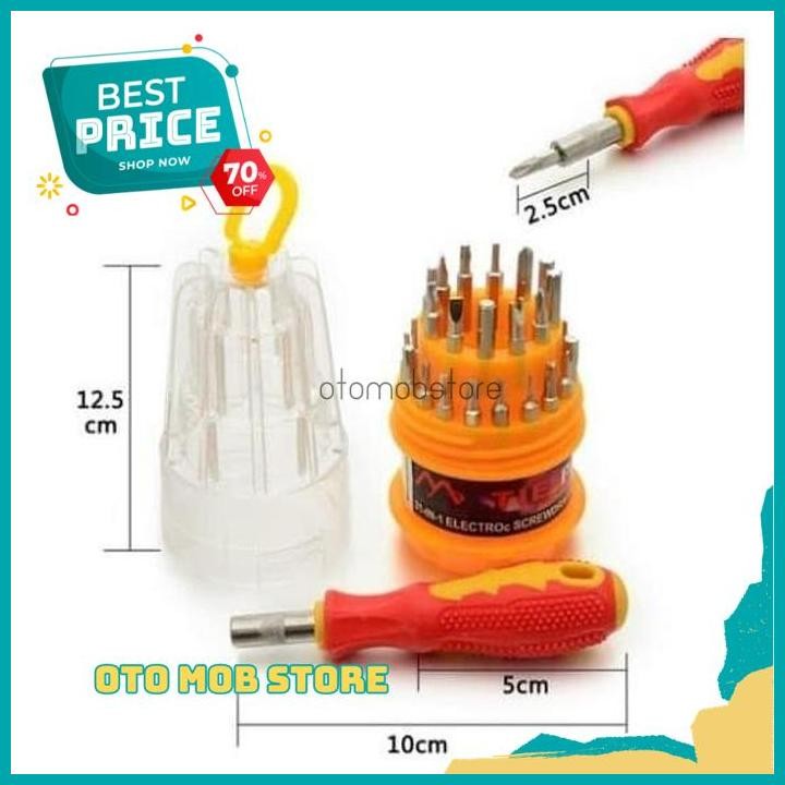 Jual TERBAIK SET OBENG MULTI 31 IN 1 SCREWDRIVER HANDPHONE ELEKTRONIK ...