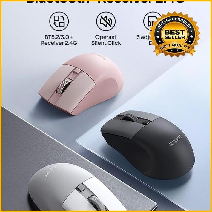 Jual Robot M355 Mouse Wireless + Bluetooth Multi Device Connection New ...