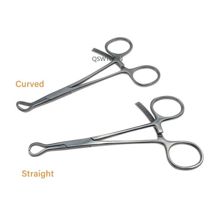 Jual Small Serrated Bone Holding Forceps Mini Serrated Orthopedic Clamp ...