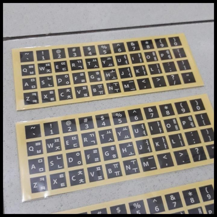 Jual Keyboard Stiker Sticker Laptop Hangul Korea | Shopee Indonesia