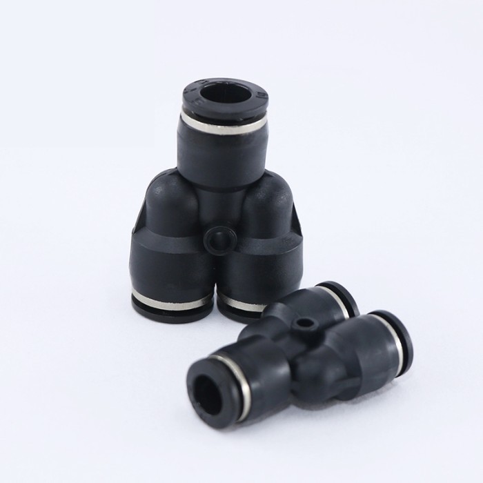 Jual CHROMEE 1pcs OD 4/6/8/10/12/16MM Push In Fitting for Air Pipe ...