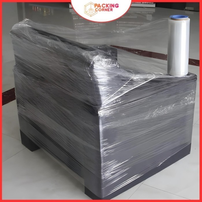 Jual Stretch Film Plastik Wrapping 50x500 50cm x 500m Bening Transparan ...