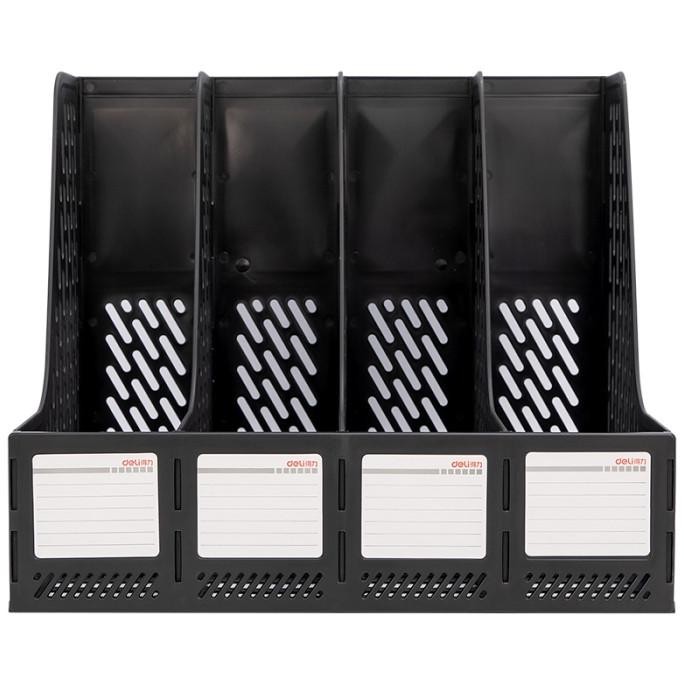 Jual Deli File Tray Rak Box File Tempat Dokumen 4 Sekat 3 Warna 78998 ...