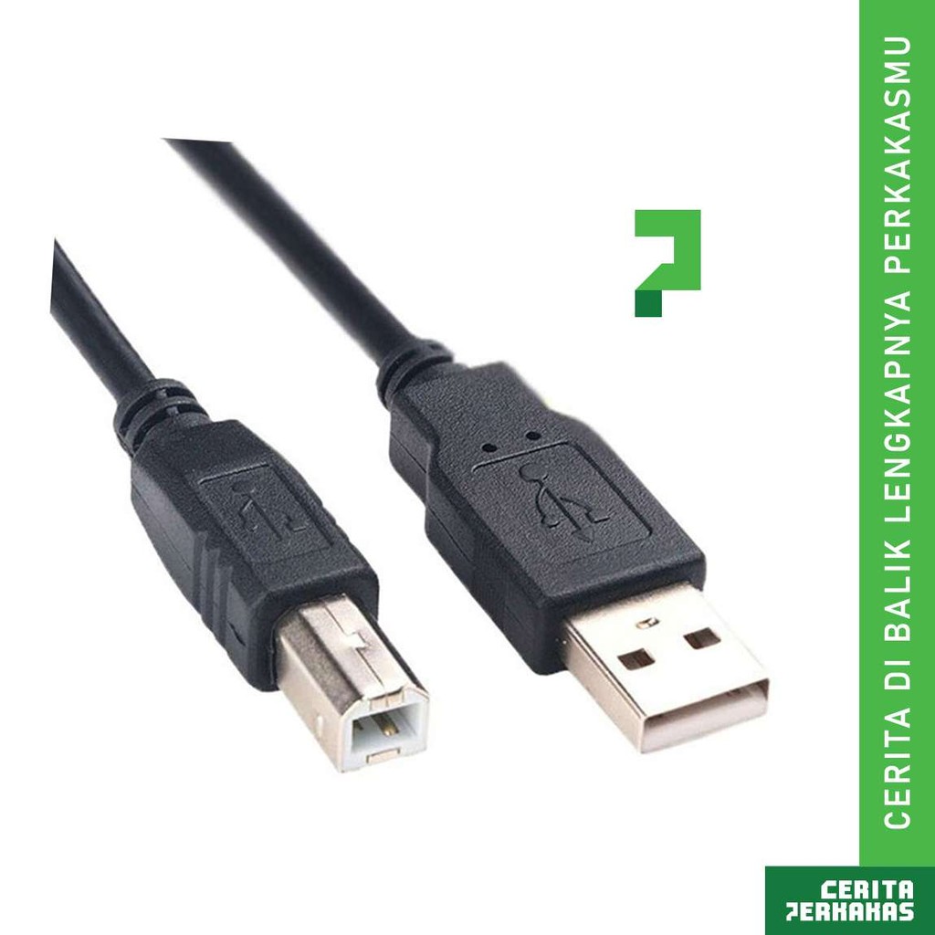Jual USB Kabel ke Printer CP / Scanner / FAX / Laptop PC | Shopee Indonesia