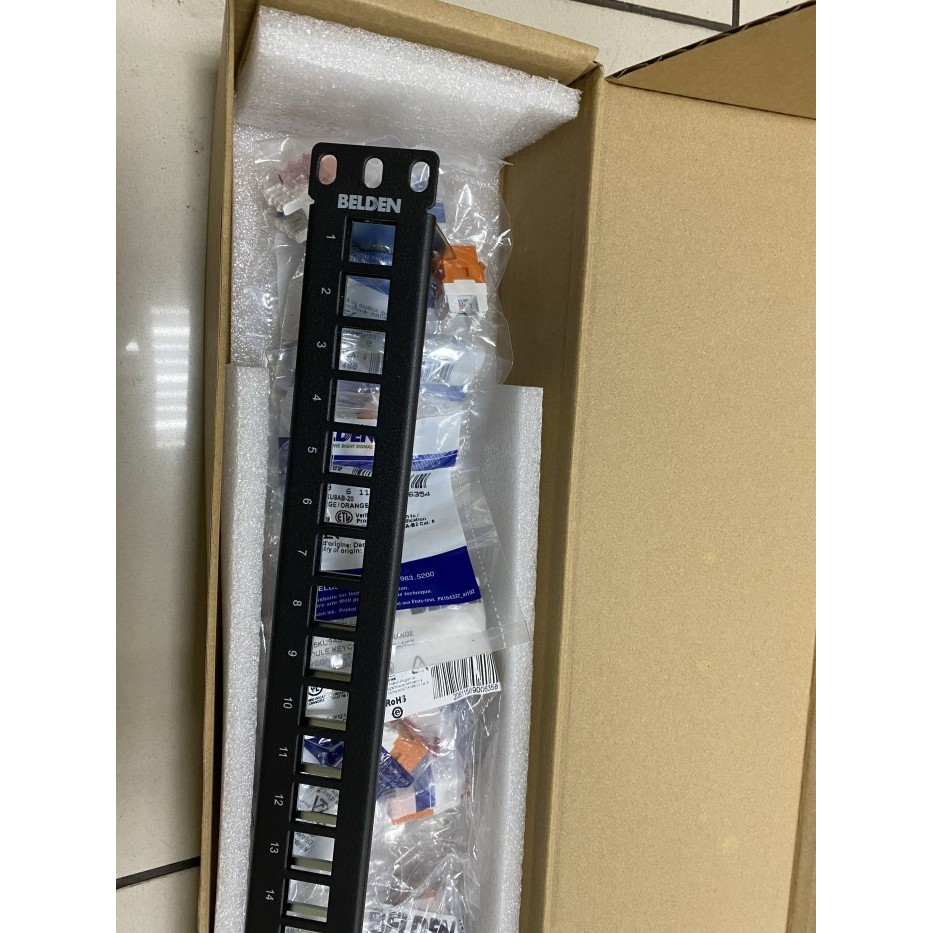 Jual Bebas Ongkir Belden patch panel 24port cat 6 include modular ...