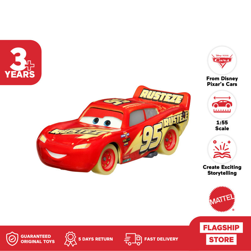 Jual Pixar Cars Glow Racers Lightning Mcqueen - Mainan Mobil Balap ...