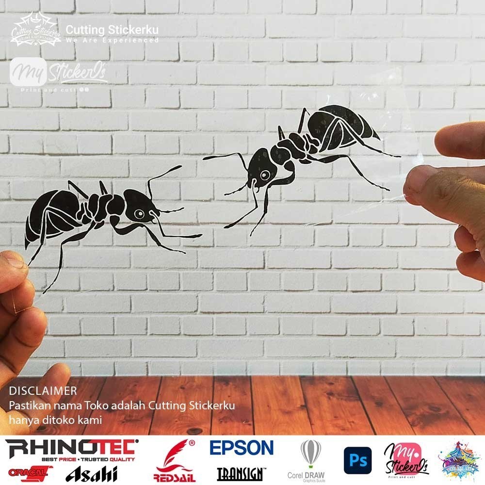 Jual Cutting Stiker Semut Rang Rang Variasi Motor Mobil Sticker Ant ...
