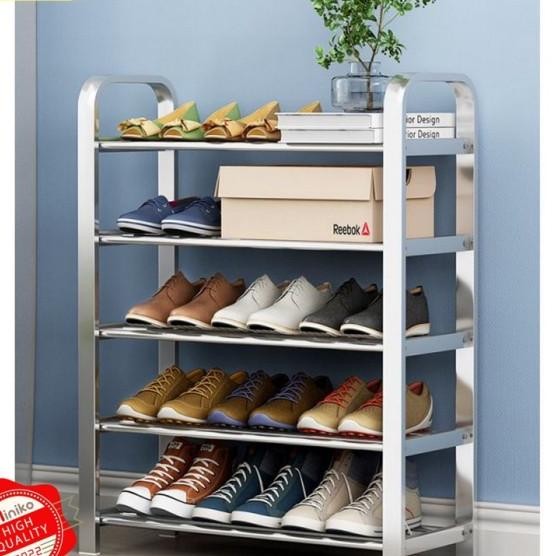 Jual Rak Sepatu & Sendal Stainless Steell 3 Dan 5 Susun / Tempat Alas ...