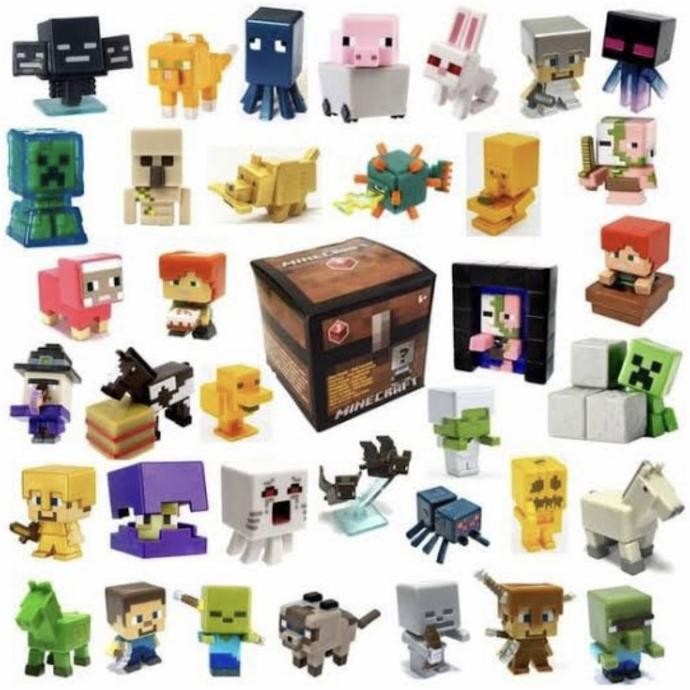 Jual MINECRAFT MINI FIGURE CHEST SERIES ORIGINAL GREEN LABEL RED LABEL ...