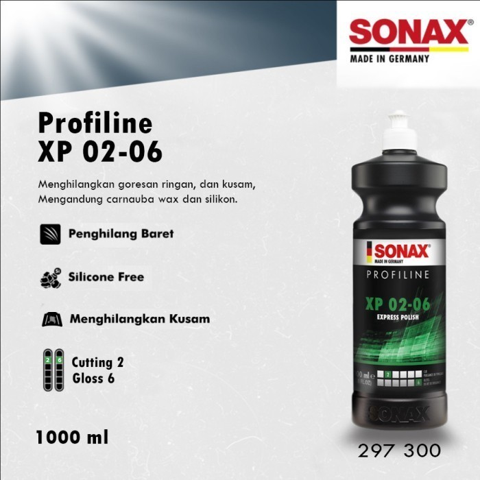 SONAX PROFILINE XP 02-06 Pasta Lucidante Abrasiva 1L Per Auto Alta Lucidatura E Protezione